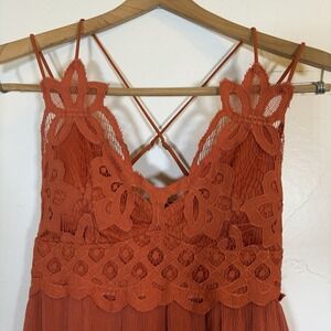 Lace Bodice Smocked Fairy Coquette Kentucky Derby Dress Ruffle Strappy Back